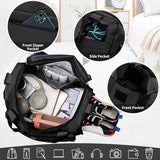 Sporttas voor dames en heren, reistas met schoenenvak en nat vak, groot, opvouwbaar, gymtas, waterdichte zwemtas, lichte trainingstas, jongens, meisjes, duffeltas voor sport, fitness, reizen,