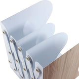 Bookends, Adjustable Bookends, Metal Bookends, Expandable Book Holder, Book Support for Shelf, Wood Imitation Bookends Metal for Desk, Extendable to 49.8 cm (1 Piece)