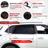 Universele zonneklep, autonet, zonwering voor baby's met gecertificeerde UV voor zijruiten, mesh-materiaal, beschermt passagiers, kinderen en huisdieren (XL)