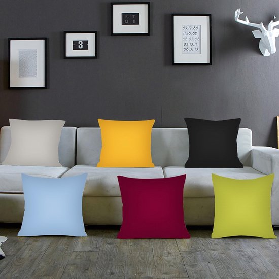 Kussenshoes, kussenovertrek, set van 2, donkergrijs, 30x50 cm