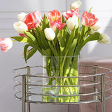 Glazen cilinder H: 15 cm bloempot glas cilindervorm glazen vaas rond decoratief glas voor kaarsen doorzichtige vaas ronde tulpen vaas glazen cilinder voor kaarsen | diameter 15 cm |