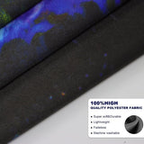Black Light Mushroom Tapestry Galaxy Space Tapestry UV Reactive Poster Plant Landscape Tapestry Starry Sky Wall Hanging for Bedroom Home Decoration