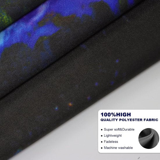 Black Light Mushroom Tapestry Galaxy Space Tapestry UV Reactive Poster Plant Landscape Tapestry Starry Sky Wall Hanging for Bedroom Home Decoration