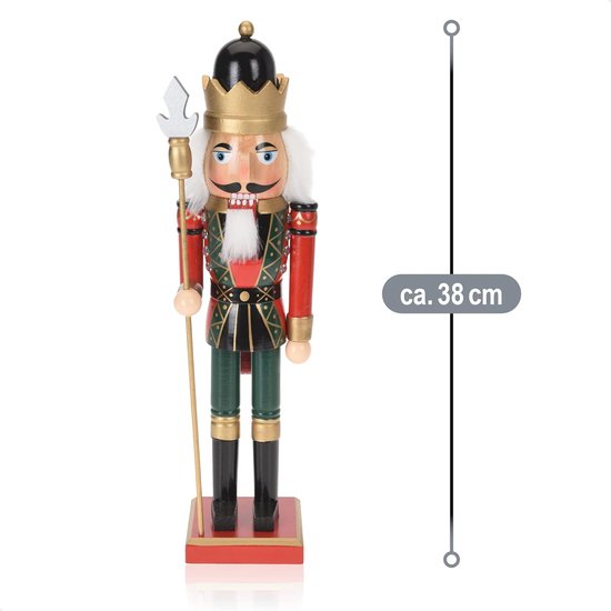 het mooie figuur in notenkraker design kan dankzij de stevige voet overal worden geplaatst