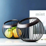 Decoratieve en hoogwaardige mand voor fruit, fruit, groenten of brood in modern design, voor meer gezondheid in het dagelijks leven, fruitmand, groentemand, broodmand, koffiecapsules (wit)