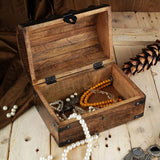 Handgemaakte piraten-schatkist voor het opbergen en decoratieve doos, veelzijdig te gebruiken als sieradenhouder, sieradenhouder of horlogedoos, ideaal als cadeau