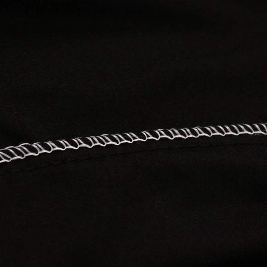 Stoelhoezen, set van 6 stoelhoezen, elastische hoezen voor stoelen, stoelhoezen, stretch, stoelhoes voor eetkamer, stoel, bruiloft, banket, banket (zwart)