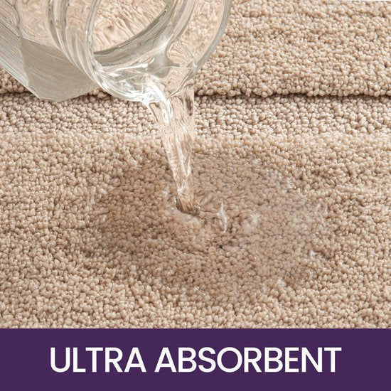 Badkamertapijt 60 x 110 cm, badmat antislip wasbare zachte badmat, microvezel absorberende badmat, badmatten voor badkuip, doucheruimte en badkamer - beige