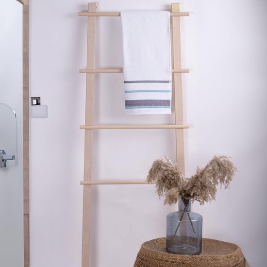 Serenity - Biologisch katoen 2 stuks decoratieve badhanddoek set - hoogwaardig, licht, zacht en absorberend, Oeko-Tex Made in Green & GOTS gecertificeerd - 2 badhanddoeken - Navy