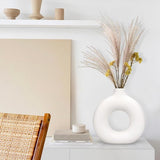 Hoogwaardige vazen: onze donut-keramische vazen gemaakt van hoogwaardig keramiek