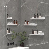 40 cm lang wandrek, wit, zwevend rek, fotolijst voor woonkamer, keuken, kinderkamer, werkkamer of slaapkamer, 3 stuks met verschillende maten