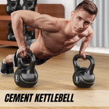 Kettlebell-gewicht met ergonomisch handvat, kettlebell-halter voor spiertraining thuis en in de sportschool.