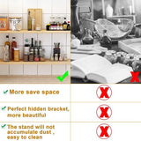 Set van 6 zwevende plankbeugels, onzichtbare plankbeugels, zwevende plankbeugels, robuuste plankbeugels, 125 x 70 mm, plankbeugels, verborgen met 12 schroeven en expansiepijpen voor