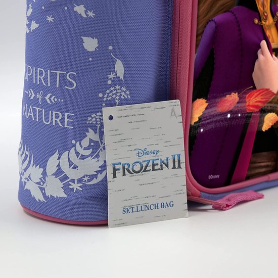 FROZEN 2 - Lunchbox set met waterfles, voedselcontainer voor kinderen, koeltas, lunchbox