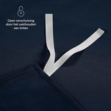 Blumtal Dekbedovertrek Set Tweekleurig - Luxe Beddengoed - 200 x 200 cm - 2 x Kussensloop 80 x 80 cm - Donkerblauw en Lichtgrijs