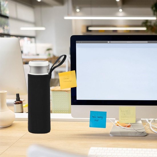 Set van 4 thermische flessenzakken, neopreen hoes voor waterflessen, thermische hoes voor waterflessen, thermische hoes voor buitensporten, kamperen, wandelen, reizen