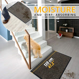 vuilvangmat, voor binnen- en buitendeur, voetveger, deurmat, antraciet-zwart