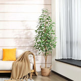 Kunstplanten, 180 cm hoog, eucalyptus kunstplant voor woondecoratie,