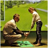 Golf Accustrike Swing Practice Mat voor Detection Batting, 30 x 60 cm, oefenmat van fluweel voor binnen en buiten, lichtgekleurde versies