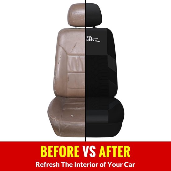 Autostoelhoezen voor voorstoelen, autostoelbeschermer, bandrails, autostoelaccessoires, zwart