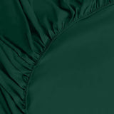 Hoeslaken 160 x 200 cm - Groen - Geborsteld polyester microvezel hoeslaken - 35 cm diepe zak