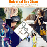 Pack of 3 Bag Straps for Changing, Adjustable Shoulder Strap for Bags, Shoulder Straps with Carabiner for Crossbody Bag Women and Men, Wide Strap