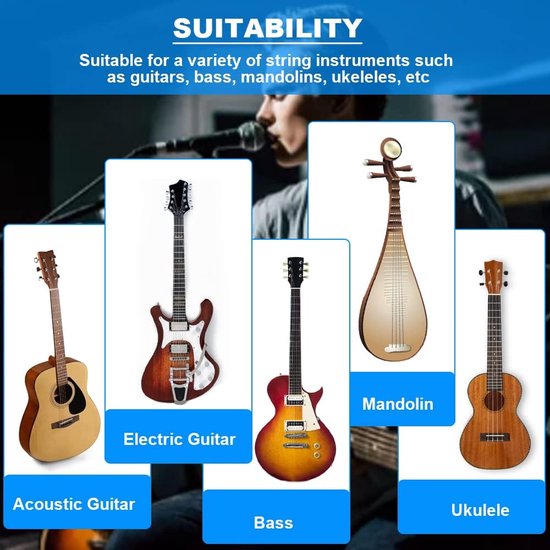 Pack of 2 Guitar Holder Wall Mount Angled Guitar Hanger Wall Guitar Holder Wall for Acoustic Guitar, Classical Guitar, Electric Guitar, Bass, Ukulele