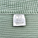 2-delige hoes voor oorfauteuils, fauteuils, fauteuils, effen, jacquard, verdikt, beschermhoes, overtrek, fauteuilhoes, strandmon tijger, stoelhoes met armleuning, hoge rugleuning (matcha-groen)