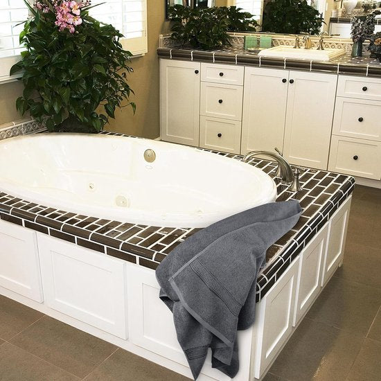 badhanddoekenset set van 4 badhanddoeken van katoen 600 g/m² 69 x 137 cm