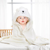 Capuchonhanddoek baby 3 stuks babyhanddoek capuchon baby badhanddoek babyhanddoek met capuchon 80 x 80 cm voor babybadje, zacht super absorberend, schattige babyhanddoek met patroon 0-5 jaar