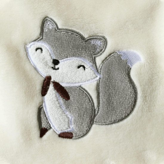 75 x 100 cm, licht, behaaglijk, wollig, warm, fleece deken voor zuigelingen, kinderbed, kinderbed, kinderwagen, babyverjaardag (ivoorkleurig)