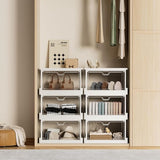 Set van 3 transparante opbergdozen met deksel, stapelbare opbergdozen met magnetische deur, grote plastic opbergdoos, 23 liter, ideaal voor keuken, woonkamer en slaapkamer