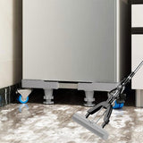 Onderstel voor wasmachines, verstelbare wasmachinesokkel met 8 poten en 4 wielen, wasmachinesokkel, berenbelasting 300 kg, platform voor koelkast, droger en vriezer