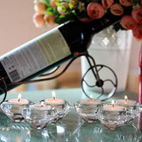 Theelicht kandelaar 4 stuks theelichthouders glas votief kristal kandelaar diamant bruiloft tafel tafelopzetstuk decoraties Kerstmis verjaardag party geschenken voor mama