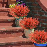 Artificial Plants Flowers Artificial Flowers in Pot Like Real UV Resistant 10 Bundles Fake Flowers Artificial Balcony Plants Shrubs Decorative Artificial Flower Lavender for Table Home Garden