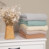 Mousseline Deken voor baby's, ademende babydeken, babydeken voor pasgeborenen, zachte kruipdeken voor kinderen, mousseline slaapdeken voor peuters, meisjes en jongens, 120 x 120 cm (salie)