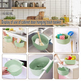 Opvangbak voor keukenafval om op te hangen, vuilnisemmer, luiertafel, organizer, hangend opbergen, keuken, afvalmand, huisvuil, container, wasbak voor keukenkast, commode, badkamer, kantoor, 3 stuks