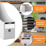 Tijdschriftenhouder, wit, 10 stuks tijdschriftenverzamelaars van kraftpapier, A4-formaat, bureau-organizer voor bestandsmappen, schrijfwaren, kantoorbenodigdheden