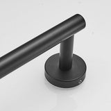 Modern badkamerhanddoekrek roestvrij staal zwart geverfd 30 cm handdoekrek elegante wandhouder Leekayer