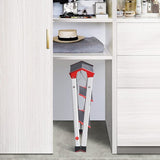 Kingrack Aluminium trapladder 3 stappen, lichtgewicht opstapkruk met breed platform, multifunctionele en antislip opvouwbare stapkruk, maximale belasting 150 kg