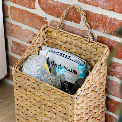 NOLITOY Geweven Mand Zeegras Rieten Rotan Opbergmand Bureaublad Mand Pantry Voedsel Opslag Organizer Mand Picknickmand Met Katoenen Linnen