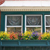 Kunstbloemen 4-pack UV-bestendige groene struikplanten binnen buiten hangende plantenbak decoratie huis tuin (roze)