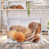 Broodtrommel, broodopslag, doorzichtig, met bakpapier en etiketten, langer vers, 2 stuks