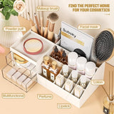 Make-up organisator met laden, make-up opslag, cosmetica, make-up tafel organisator, make-up doos met laden voor dressoir, slaapkamer, badkamer