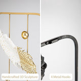 Set van 2 wandsculpturen vierkante wanddecoratie metalen wanddecoratie decoraties 3D metalen afbeeldingen moderne kunstwerken voor thuis woonkamer eetkamer slaapkamer keuken gang, type 3