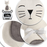 Deurstopper, zware deurhouder, schattig kattendesign, functioneel woonaccessoire, stopper voor ramen en deuren, optimaal bij doorgang (1 stuk - kat Lucy)