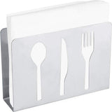 Servethouder voor de tafel, zilverkleurige rechtopstaande zakdoekdispenser, moderne tafeldecoratie, servethouder