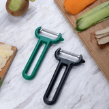 2 x Potato Peeler Vegetable Peeler Smooth and Serrated Blade for Peeling Fruit and Vegetables Provides Sharpness Smoothness and a Comfortable Handle - Green