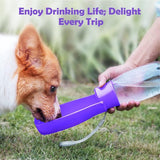 Opvouwbare drinkfles voor honden voor onderweg met vaatwasmachinebestendig design, draagbare drinkfles voor hond en kat, buiten tijdens het wandelen, lekvrije hondendrinkfles voor onderweg