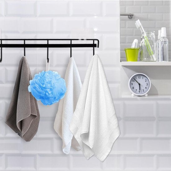 2 stuks zwart 6 haken keukenhouders keukenhouder zonder boren haaklijst keuken zelfklevende keukenhulp keukenhulp keukengerei keukengerei voor keukengerei